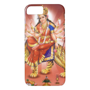 Hindu Goddess Durga Tiger Case-Mate iPhone Case