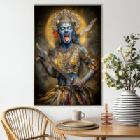 Hindu Goddess Kali Modern Painting Shakti Art