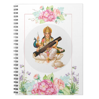 Hindu Goddess Saraswati Journal Notebook