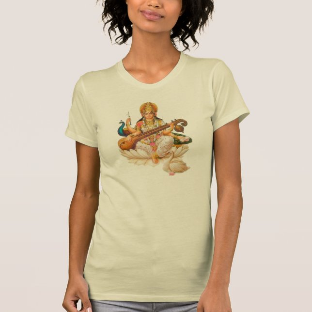Hindu Goddess Saraswati, Tshirt (Front)