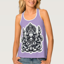 Hindu Goddess Shiva Ladies Tank Top with Om design