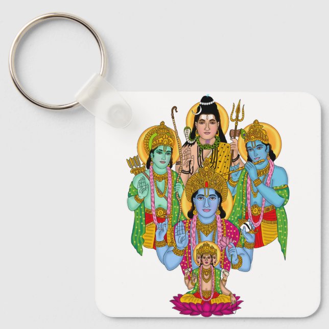 Hindu Gods Keychain (Front)
