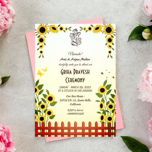 Hindu House Warming Griha Pravesh Invitation (Creator Uploaded)