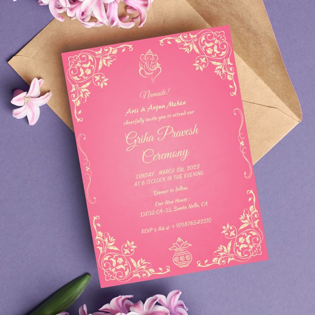 Hindu House Warming Griha Pravesh Invitation (Creator Uploaded)