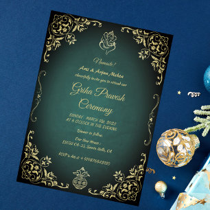 Hindu House Warming Griha Pravesh Invitation