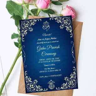 Hindu House Warming Griha Pravesh Invitation