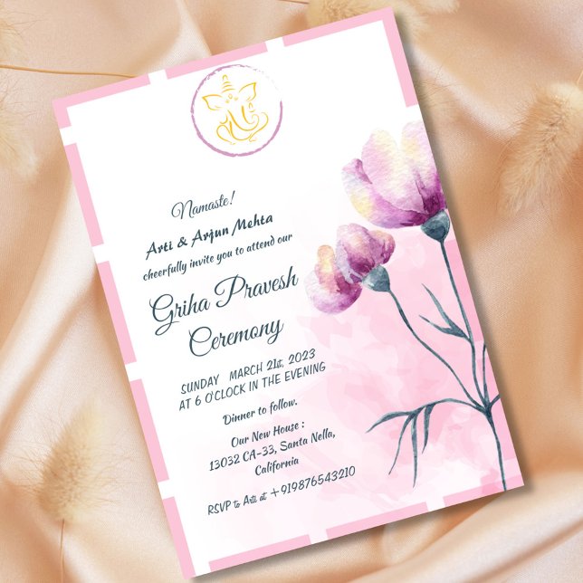 Hindu House Warming Griha Pravesh Invitation (Creator Uploaded)