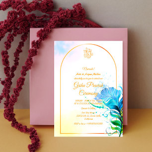 Hindu House Warming Griha Pravesh Invitation