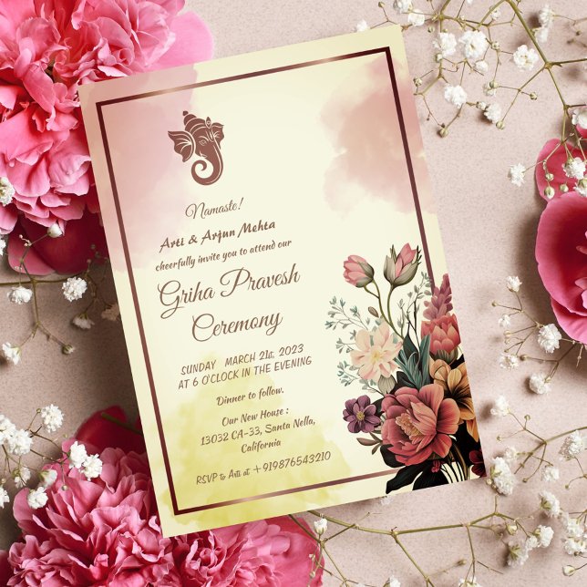 Hindu House Warming Griha Pravesh Invitation (Creator Uploaded)