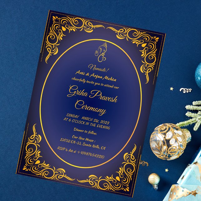 Hindu House Warming Griha Pravesh Invitation (Creator Uploaded)