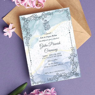 Hindu House Warming Griha Pravesh Invitation
