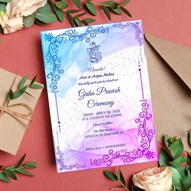 Hindu House Warming Griha Pravesh Invitation (Creator Uploaded)