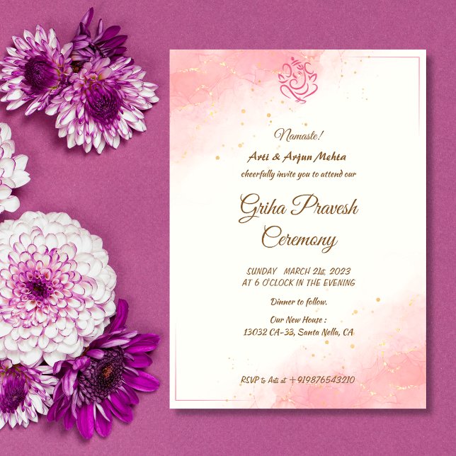 Hindu House Warming Griha Pravesh Invitation (Creator Uploaded)
