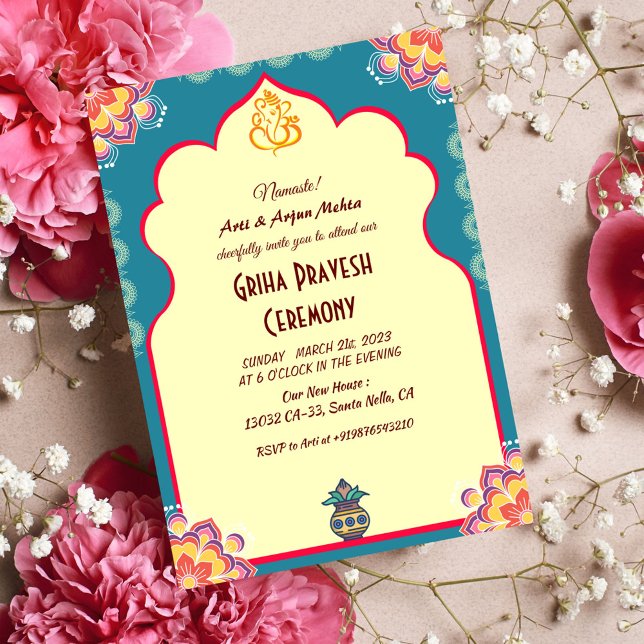 Hindu House Warming Griha Pravesh Invitation (Creator Uploaded)
