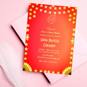 Hindu House Warming Griha Pravesh Invitation