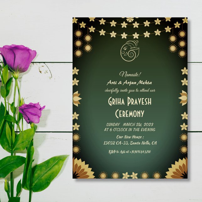 Hindu House Warming Griha Pravesh Invitation (Creator Uploaded)
