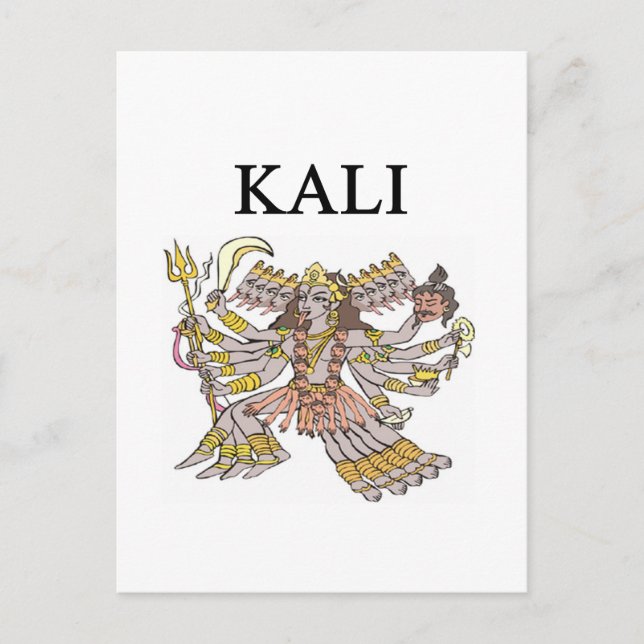 HINDU kali design Postcard (Front)