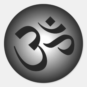 Hindu OM - Meditation Symbol Classic Round Sticker