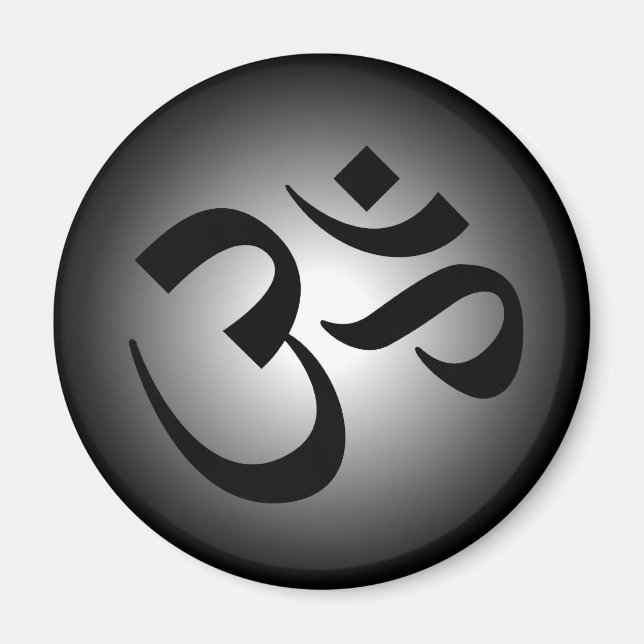Hindu OM - Meditation Symbol Magnet (Front)