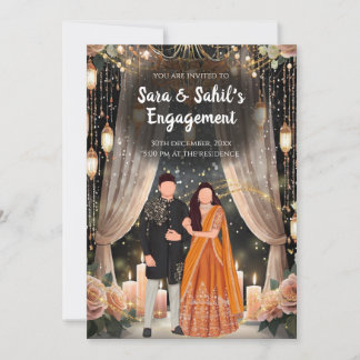 Hindu Roka invite & Punjabi Engagement invite
