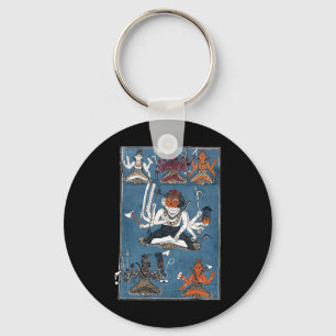 Hindu Shiva Yoga Meditation Mandala  Key Ring