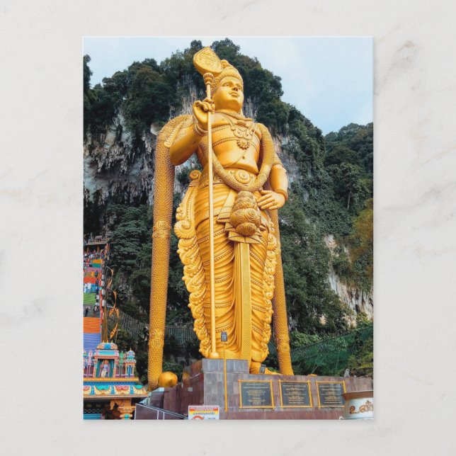 Hindu Temple Batu Caves Tourist Spot KL Postcard (Front)