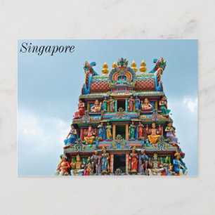 Hindu Temple Little India Singapore Postcard