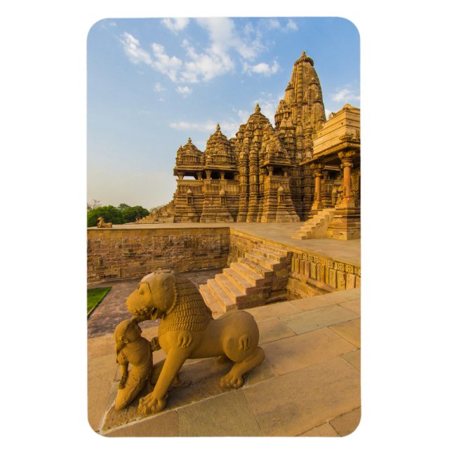 Hindu Temples at Khajuraho Magnet (Vertical)