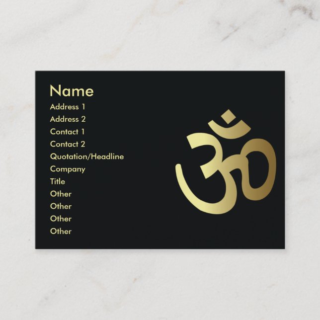 Hinduism - Chubby Business Card (Front)