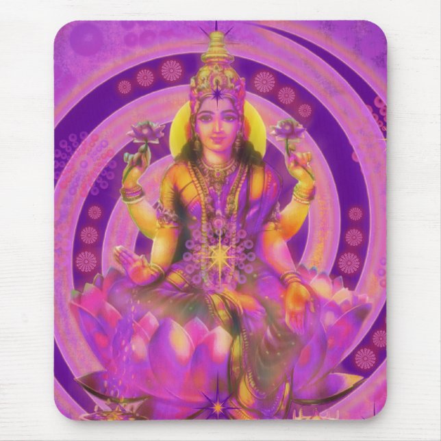 Hinduism Goddess Lakshmi Mouse Pad (Front)