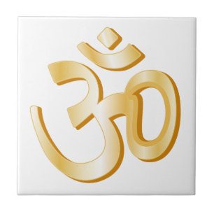 Hinduism Om Symbol Tile