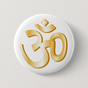 Hinduism Symbol 6 Cm Round Badge