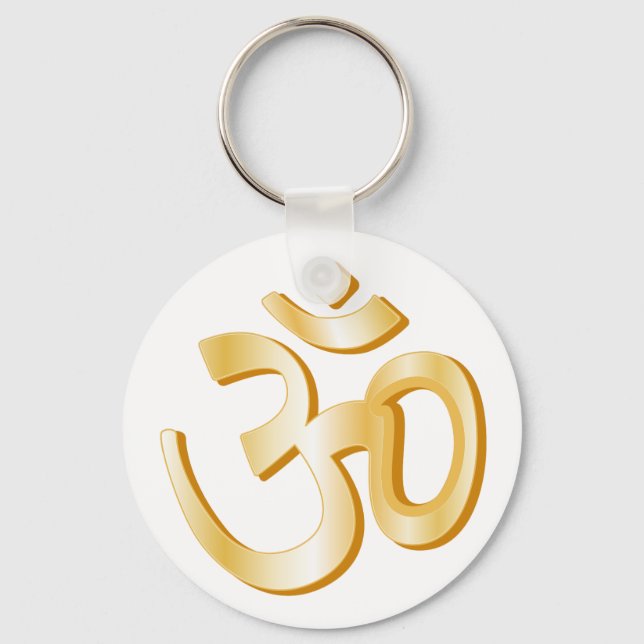 Hinduism Symbol Key Ring (Front)