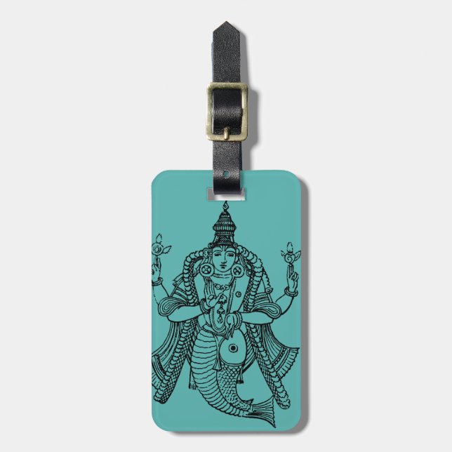 Hinduism: Vishnu Luggage Tag (Front Vertical)