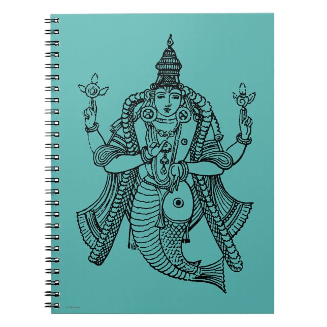 Hinduism: Vishnu Spiral Notebook (Front)