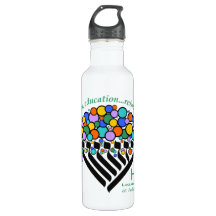Hineni Learning Centre Water Bottle - White