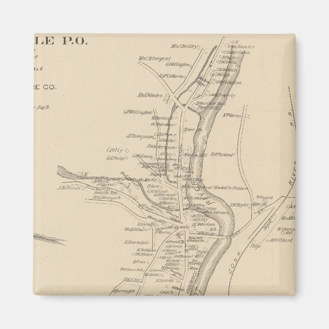 Hinsdale PO Magnet (Front)