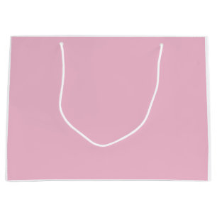 Hint of Cherry Pink Solid Colour Pastel Shade Large Gift Bag