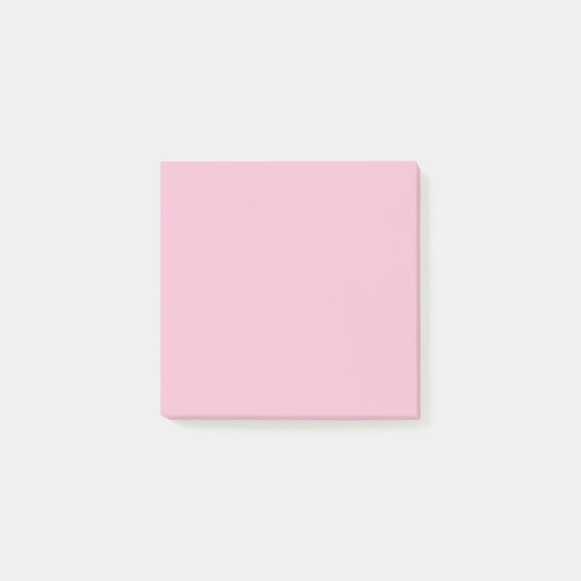 Hint of Cherry Pink Solid Colour Pastel Shade Post-it Notes (Front)