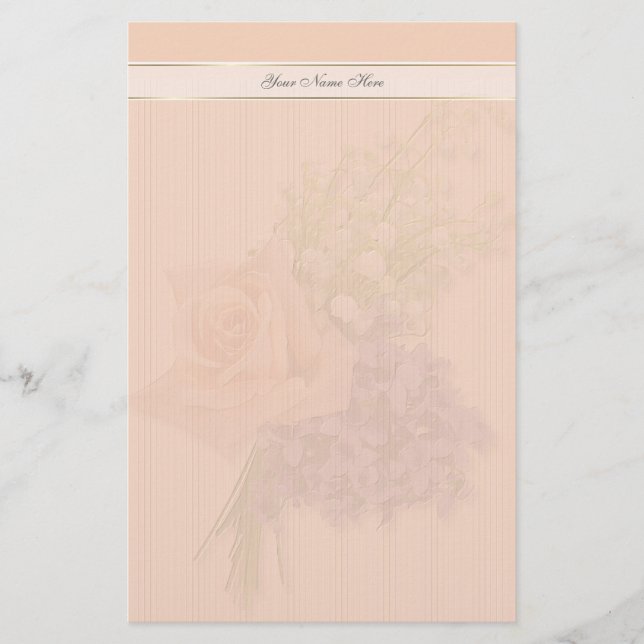 Hint of Floral - Customise Stationery (Front)