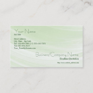 Hint Of Green Business Card