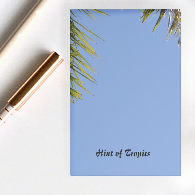 Hint of the Tropics Palm Fronds Blue Sky Post-it Notes (Creator Uploaded)