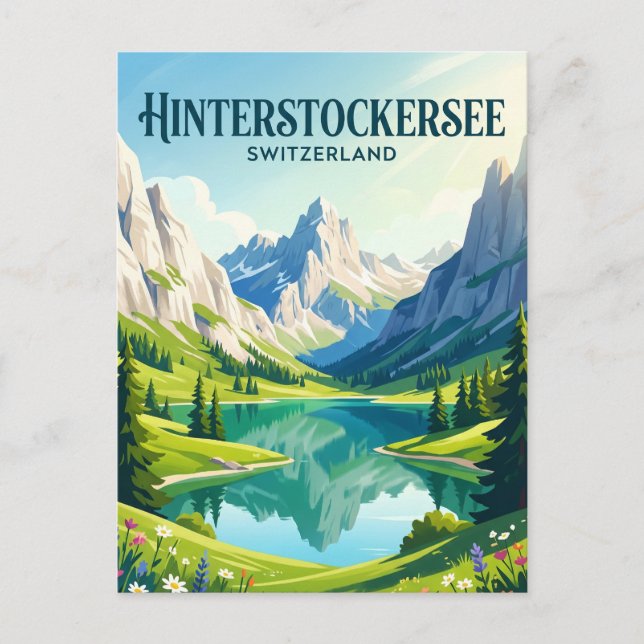 Hinterstockersee Switzerland Postcard (Front)