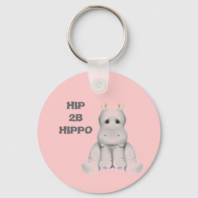 hip 2 B hippo Key Ring (Front)