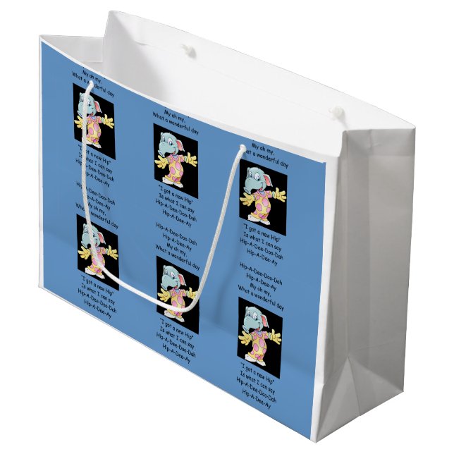 Hip-A-Dee-Doo-Dah Large Gift Bag (Front Angled)
