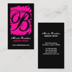 Hip and Bold Monogram Business Card