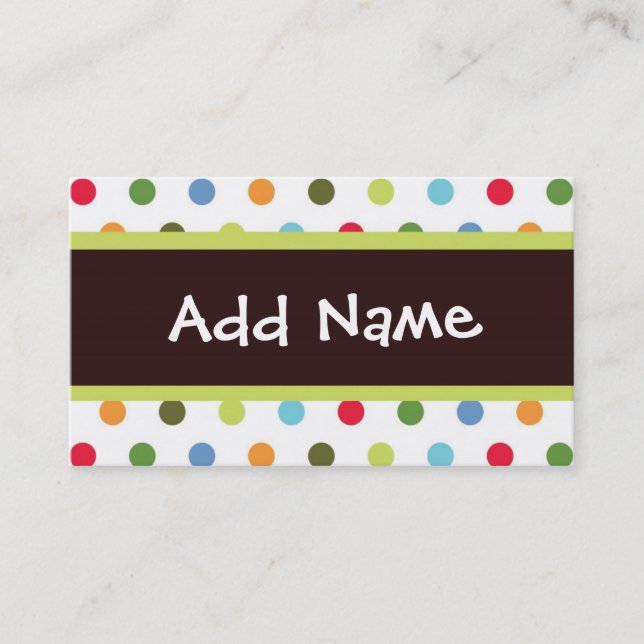 Hip Baby Calling Card (Front)