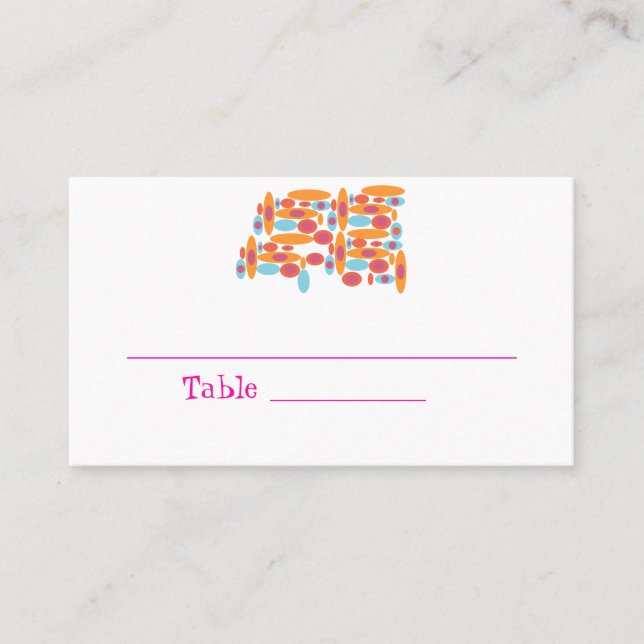 Hip Bat Mitzvah Place Cards (Front)