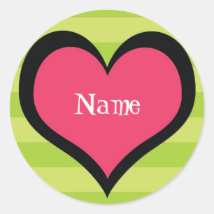 Hip Chick Custom Name Sticker
