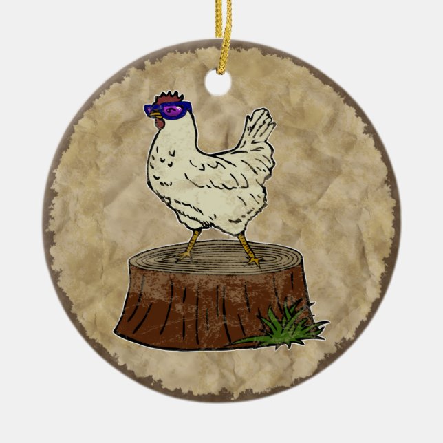 Hip Chicken, ornament (Front)